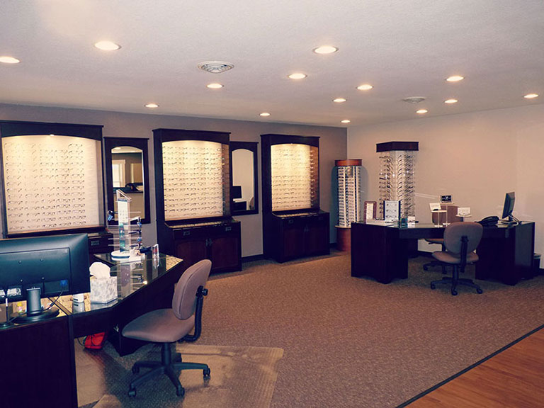 Interior of Family Optometry in Peru IN