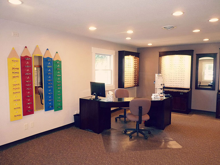 Interior of Family Optometry in Peru IN